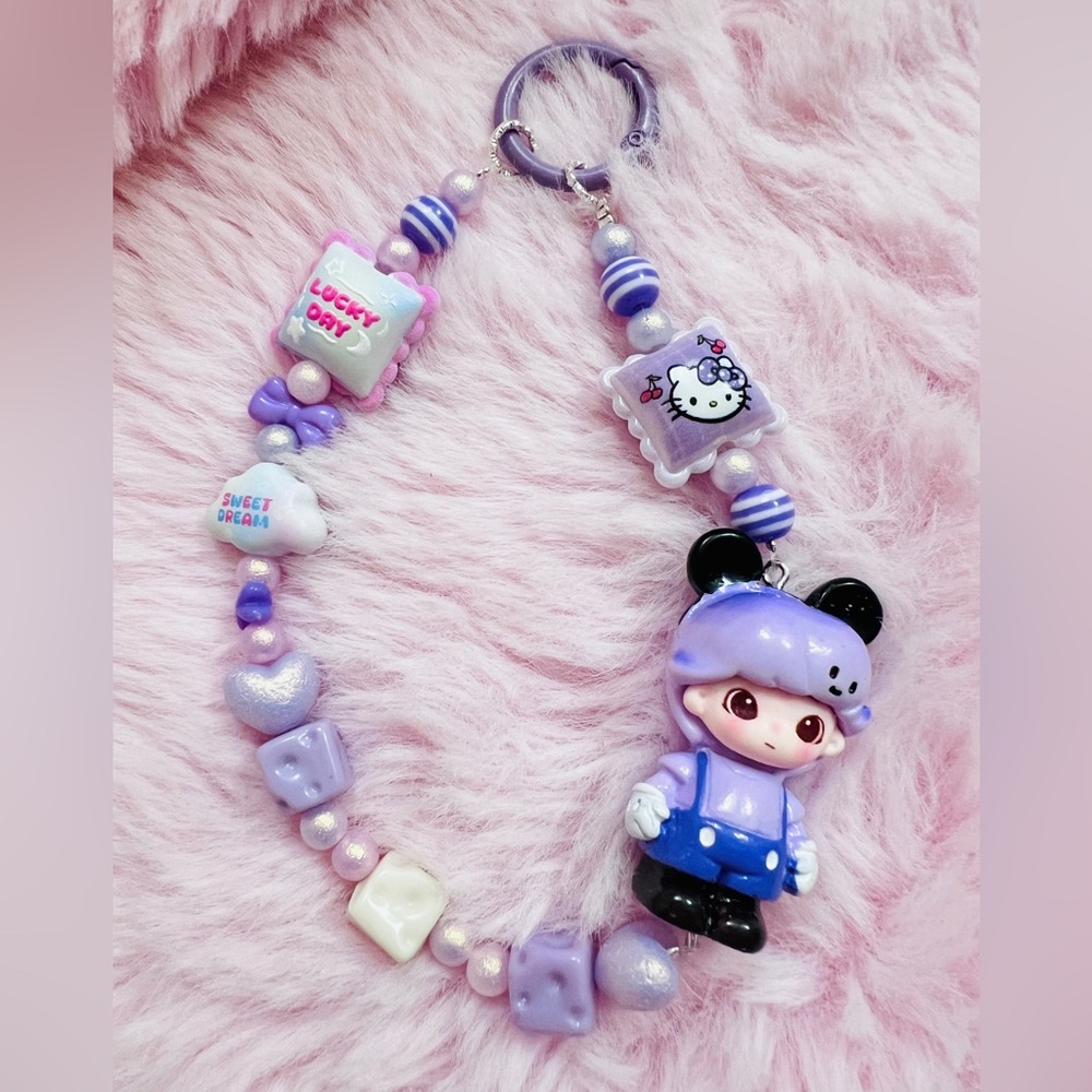 Cute Purple Keychain